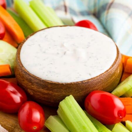 Featured image for Greek yogurt ranch dip recipe.