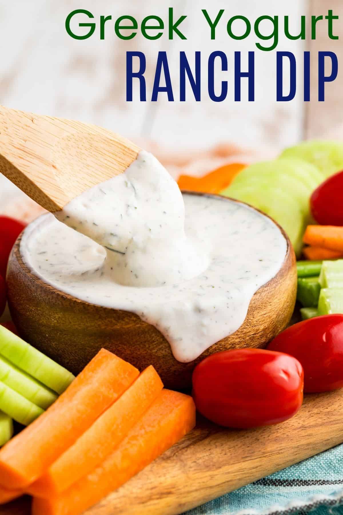 Homemade Greek Yogurt Ranch Dip | Cupcakes & Kale Chips