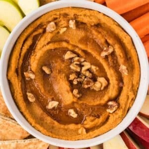 Featured image for sweet potato hummus.
