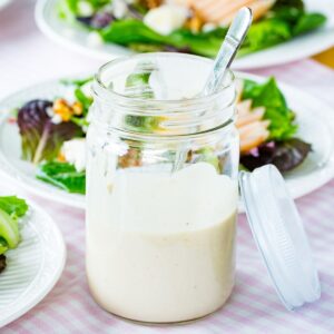 Featured image for creamy sherry vinaigrette recipe.