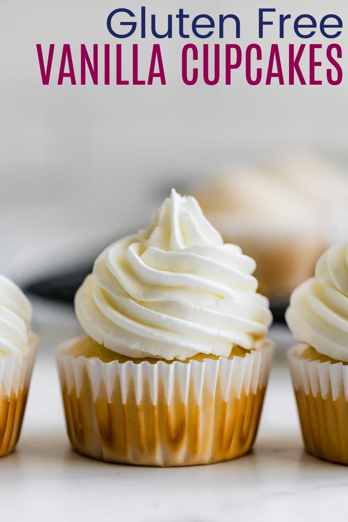 Gluten Free Vanilla Cupcakes I Cupcakes & Kale Chips
