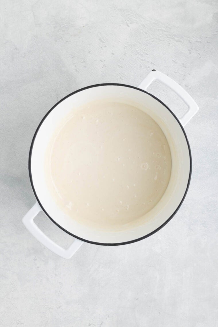 Mini marshmallows and butter melted together.