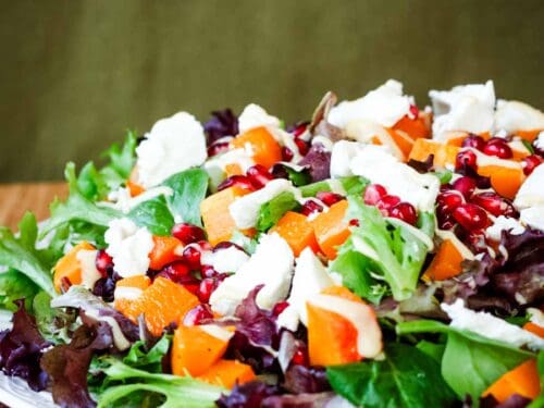 Roasted Butternut Squash Salad with Pomtgranate