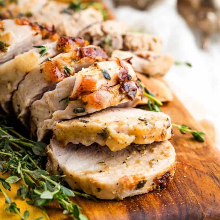 Featured image of bourbon pork tenderloin.