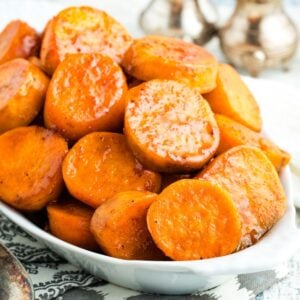 Featured image for candied sweet potatoes.