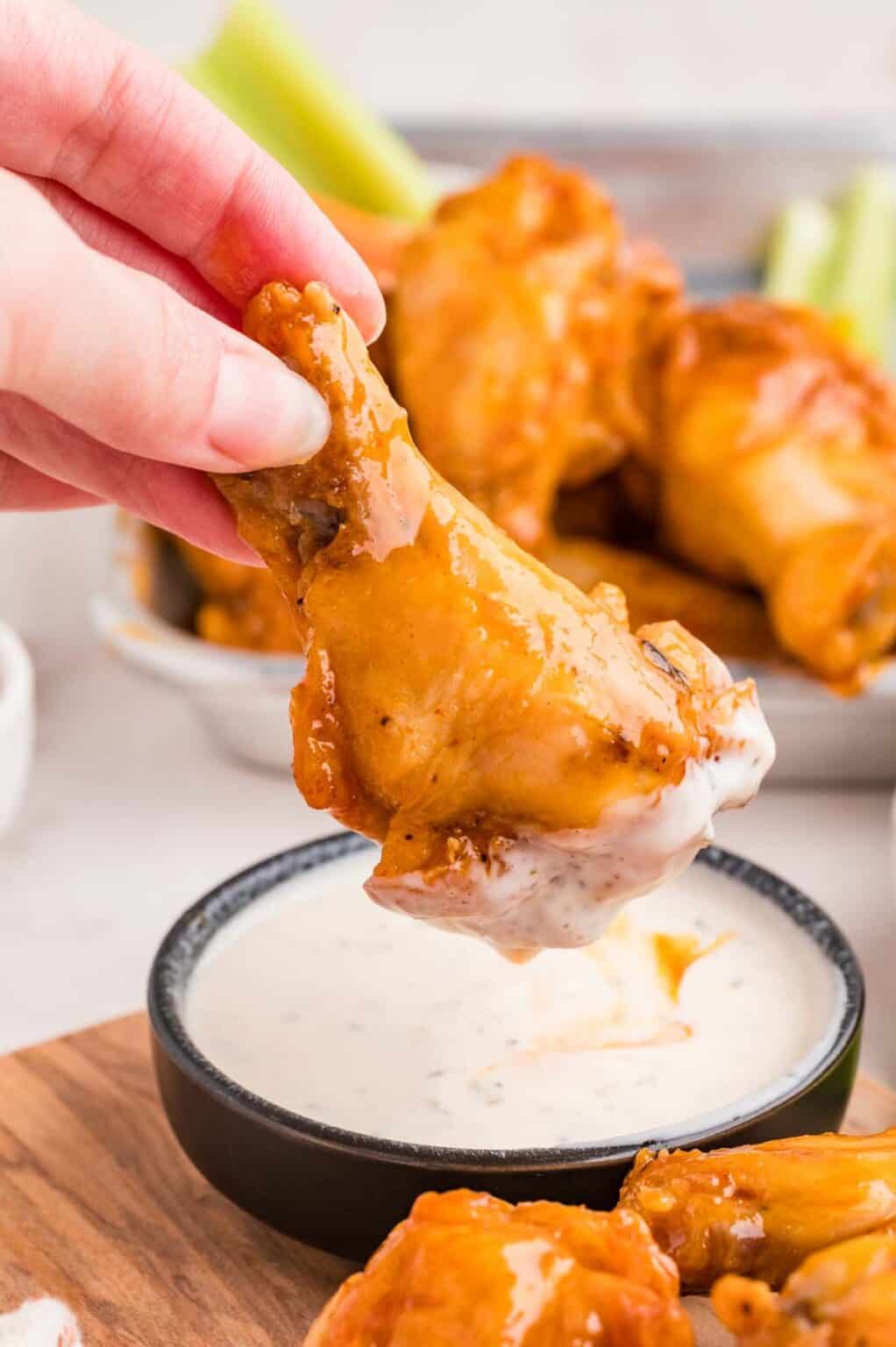 Crispy Baked Buffalo Wings l Cupcakes & Kale Chips