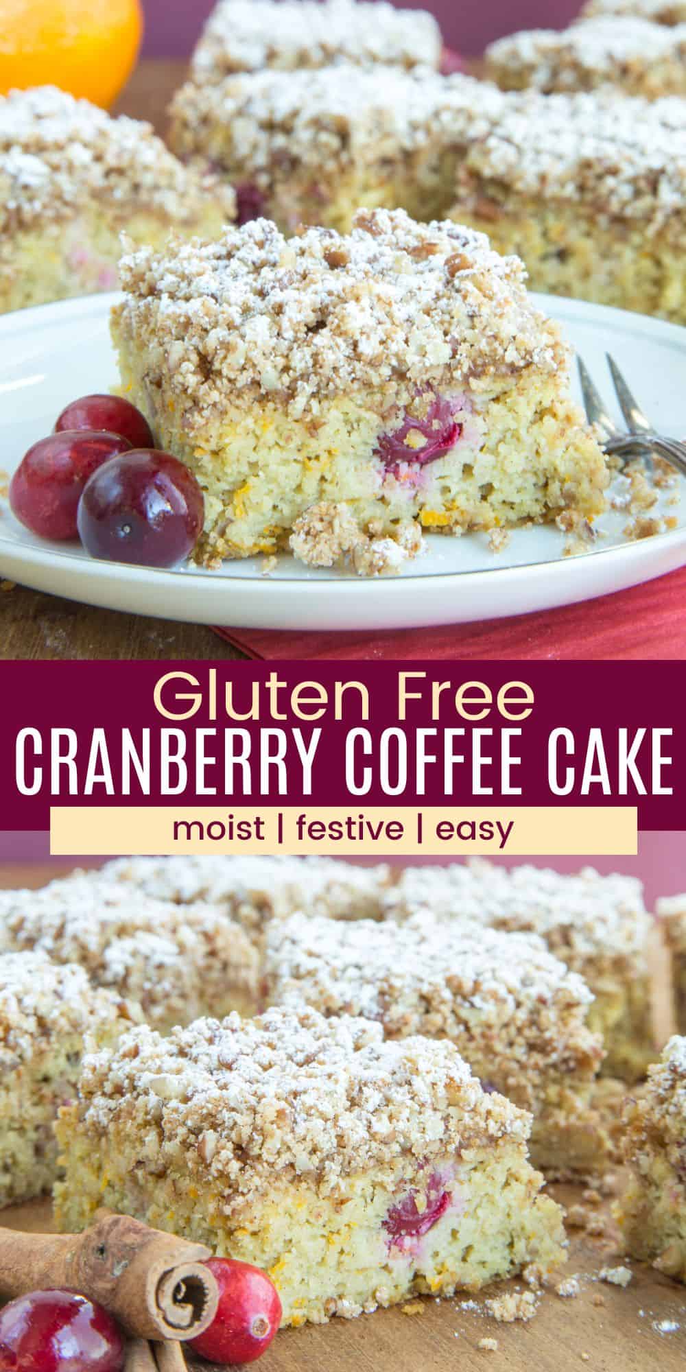 Gluten Free Cranberry Coffee Cake | Cupcakes & Kale Chips