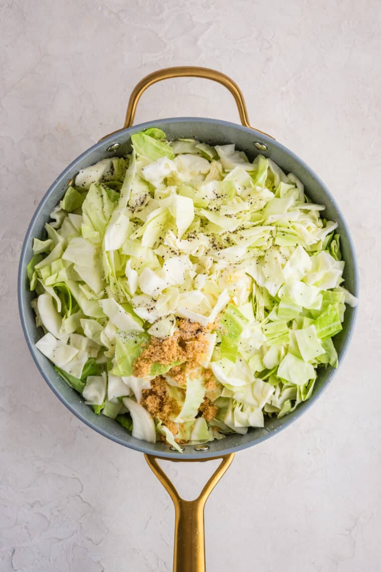 This easy Fried Cabbage recipe turns a handful of ingredients into a savory side dish perfect for busy weeknights & potlucks. Chopped cabbage added to a skillet